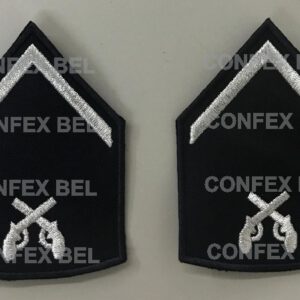 Par de Divisas Bordadas em Lurex - Soldado PM ou Bombeiro