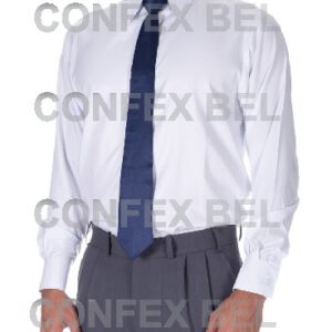 Camisa Social Branca Mangas Longas Masculina