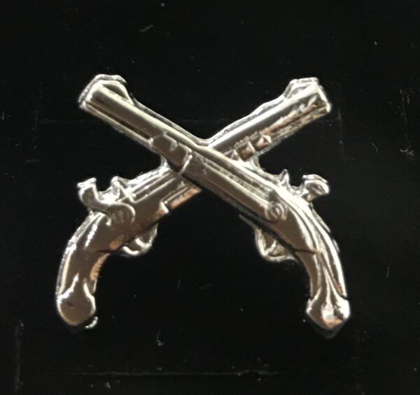 Bucaneiro de Metal para camisa Prata - Praça